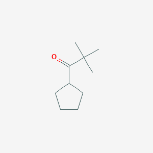 Rakenne - 1-Cyclopentyl-2,2-dimethylpropan-1-one, 95%