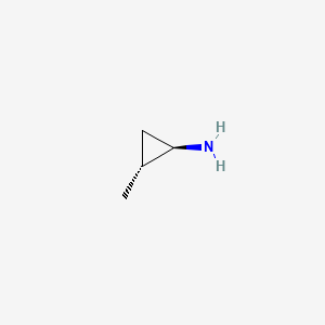 Rakenne - (1R,2R)-2-Methylcyclopropan-1-amine, 98%
