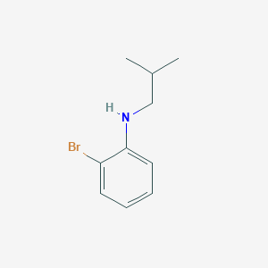 Rakenne - 2-Bromo-N-isobutylaniline, 95+%