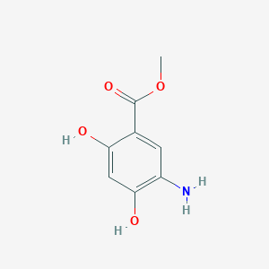 Rakenne - Methyl 5-amino-2,4-dihydroxybenzoate, 95%