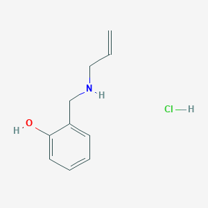 Rakenne - 2-{[(Prop-2-en-1-yl)amino]methyl}phenol hydrochloride