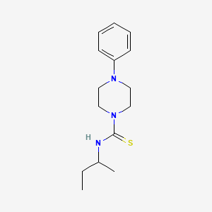 Rakenne - N-(sec-butyl)-4-phenylpiperazine-1-carbothioamide