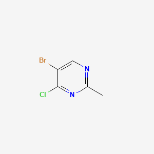 Rakenne - 5-Bromo-4-chloro-2-methylpyrimidine