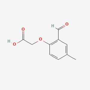 Rakenne - (2-Formyl-4-methylphenoxy)acetic acid