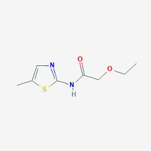 Rakenne - 2-Ethoxy-N-(5-methylthiazol-2-yl)acetamide