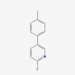 Rakenne - 2-Fluoro-5-(4-methylphenyl)-pyridine, 95%