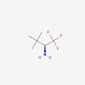Rakenne - (S)-2,2-Dimethyl-1-trifluoromethyl-propylamine, 97%