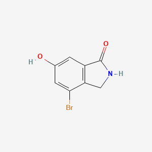 Rakenne - 4-Bromo-6-hydroxyisoindolin-1-one, 96%