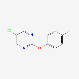 Rakenne - 5-Chloro-2-(4-iodophenoxy)pyrimidine, 95%