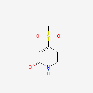 Rakenne - 4-(Methylsulfonyl)pyridin-2(1h)-one, 97%