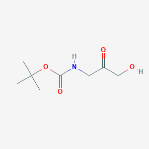 Rakenne - tert-Butyl (3-hydroxy-2-oxopropyl)carbamate, 95%