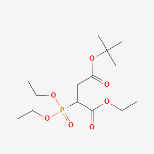 Structure - 4-tert-Butyl 1-ethyl 2-(diethoxyphosphoryl)succinate, 97%