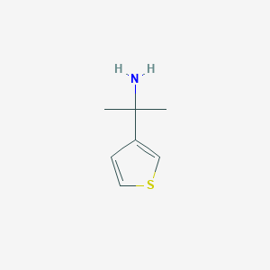 Structure - 2-(Thiophen-3-yl)propan-2-amine, 98%