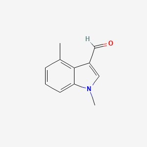 Structure - 1,4-Dimethyl-1H-indole-3-carbaldehyde, 95%