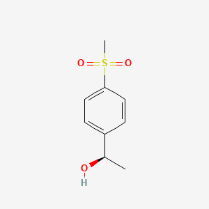 Structure - (1R)-1-(4-Methanesulfonylphenyl)ethan-1-ol, 95%