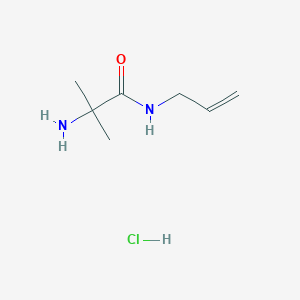 Structure - N-Allyl-2-amino-2-methylpropanamide hydrochloride, 97%