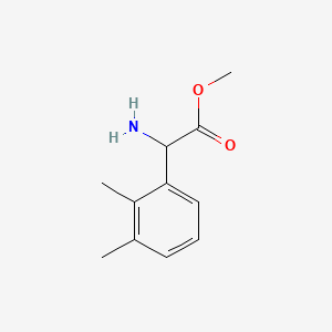 Structure - Methyl 2-amino-2-(2,3-dimethylphenyl)acetate, 98%