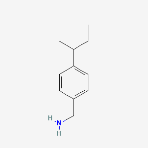 Structure - (4-(sec-Butyl)phenyl)methanamine, 95+%