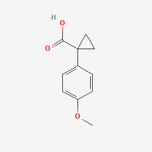 Structure - 1-(4-Methoxyphenyl)cyclopropanecarboxylic acid, 97%