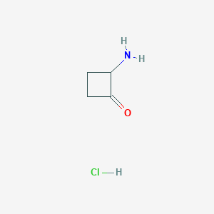 Structure - 2-Aminocyclobutan-1-one hydrochloride, 2-Aminocyclobutanone Hydrochloride