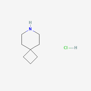 Structure - 7-Azaspiro[3.5]nonane hydrochloride, 7-azaspiro[3.5]nonane,hydrochloride