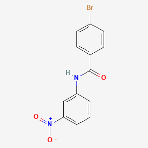 Structure - 4-Bromo-N-(3-nitrophenyl)benzamide
