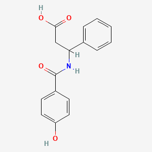 Structure - 3-[(4-hydroxyphenyl)formamido]-3-phenylpropanoic acid