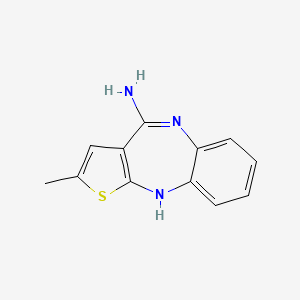 Structure - 2-Methyl-10h-benzo[b]thieno[2,3-e][1,4]diazepin-4-amine