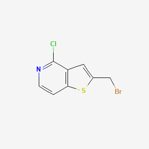 Structure - 2-(Bromomethyl)-4-chlorothieno[3,2-c]pyridine