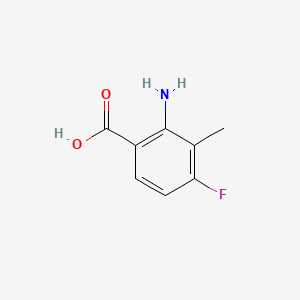 Structure - 2-Amino-4-fluoro-3-methylbenzoic acid, BUTTPARK 80 7-61