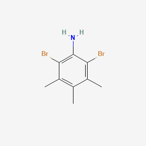 Structure - 2,6-Dibromo-3,4,5-trimethylaniline, 96%