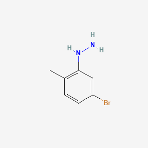 Structure - 5-Bromo-2-methylphenylhydrazine, 95%