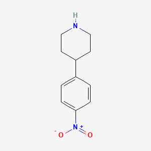 Structure - 4-(4-Nitrophenyl)piperidine, 98%