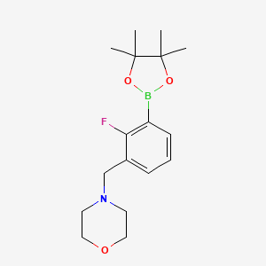 Structure - 2-Fluoro-3-(morpholinomethyl)phenylboronic acid, pinacol ester, 95%