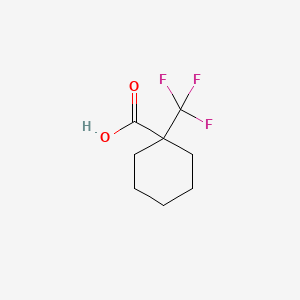 Structure - Cyclohexanecarboxylic acid, 1-(trifluoromethyl)-