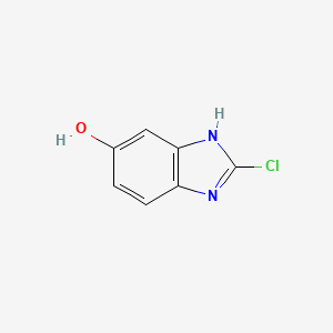 Struktur - 2-Chloro-1H-benzo[d]imidazol-5-ol, 98%