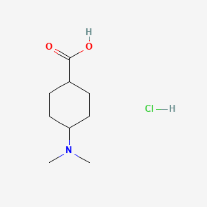 Struktur - cis-4-(dimethylamino)cyclohexanecarboxylic acid,hydrochloride, 95%