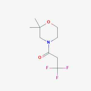 Struktur - 1-(2,2-Dimethylmorpholino)-3,3,3-trifluoropropan-1-one, 95%