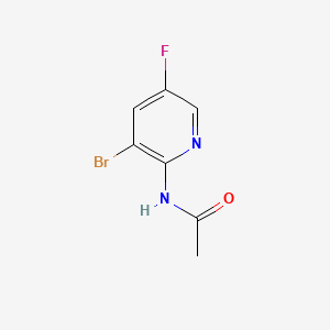 Struktur - 2-Acetamido-3-bromo-5-fluoropyridine, 98%