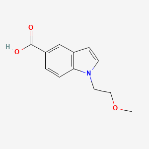 Struktur - 1-(2-MEthoxyethyl)-1h-indole-5-carboxylic acid, 95%