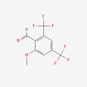 Struktur - 2-Methoxy-4,6-bis(trifluoromethyl)benzaldehyde, 95%