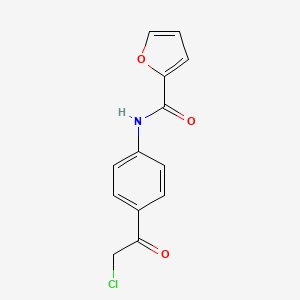 Struktur - N-[4-(2-Chloroacetyl)phenyl]furan-2-carboxamide, 95%