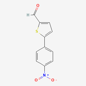 Struktur - 5-(4-Nitrophenyl)thiophene-2-carbaldehyde, 95%