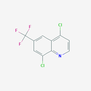 Struktur - 4,8-Dichloro-6-(trifluoromethyl)quinoline, 95+%