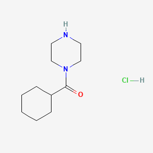 Struktur - Cyclohexyl(piperazin-1-yl)methanone hydrochloride, cyclohexyl(piperazino)methanoneHCl