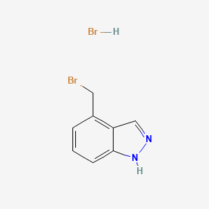 Struktur - 4-(Bromomethyl)-1H-indazole hydrobromide
