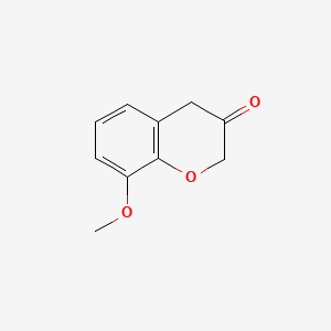 Struktur - 8-Methoxy-3,4-dihydro-2h-1-benzopyran-3-one, 8-Methoxychroman-3-one
