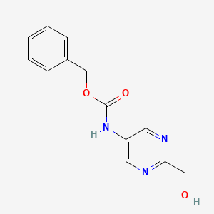Struktur - benzyl N-[2-(hydroxymethyl)pyrimidin-5-yl]carbamate