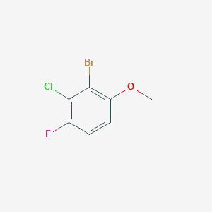 Struktur - 2-Bromo-3-chloro-4-fluoro-1-methoxybenzene