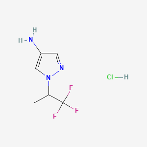 Struktur - 1-(1,1,1-Trifluoropropan-2-yl)-1H-pyrazol-4-amine hydrochloride